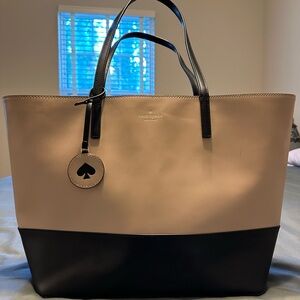 Kate Spade Black and Cream Tote Bag